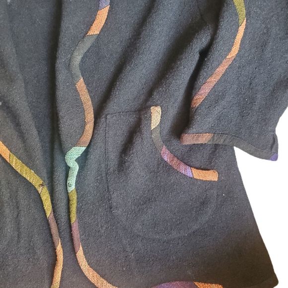 Candiss Cole Art to Wear Women's Open Front sweater - Picture 2 of 8